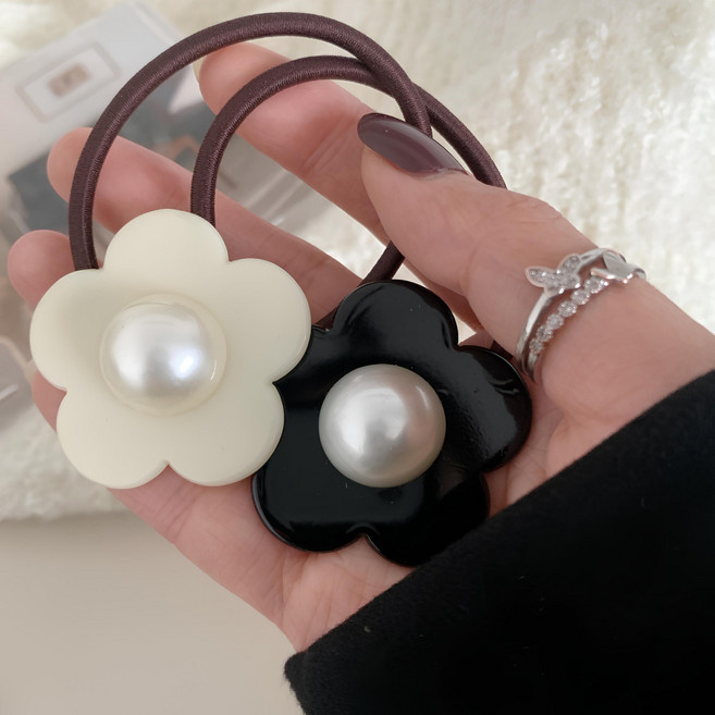 데이지 진주 머리끈 2p 세트