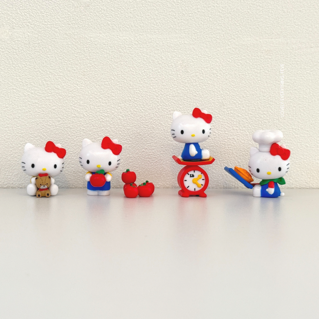 일본정품 헬로키티 미니 피규어 가챠 시리즈, 1세트