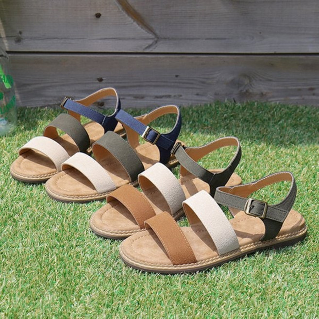 바닐라슈 나발렛 스프리트 스트랩 플랫 샌들 1cm