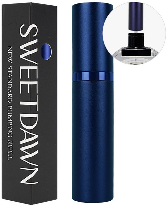 스윗던 뉴 스탠다드 펌핑식 충전 향수공병 5ml, 1개, 블루