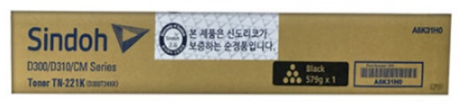 (신도리코) 정품토너 D300T24KK 검정 (D300/24K), 1개