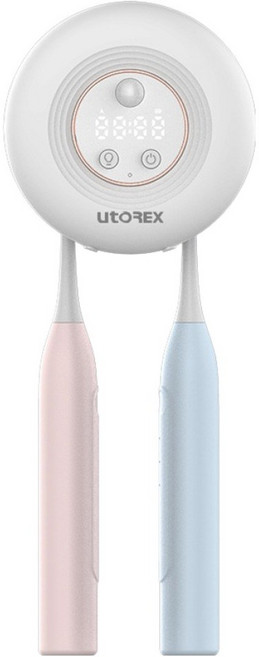 유토렉스 블랑 2구 무선 칫솔살균기, UTC-3600, 화이트