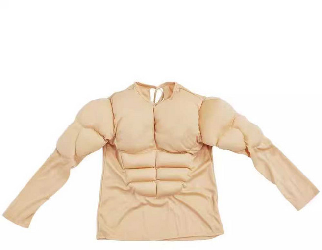 근육맨 몸짱 근육옷 실리콘 근육 가짜 소품 코스프레 근육슈트, 1개, 2. 어린이 M