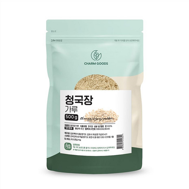 참굿즈 청국장 가루 분말 우리콩 국산 100%, 1개, 500g