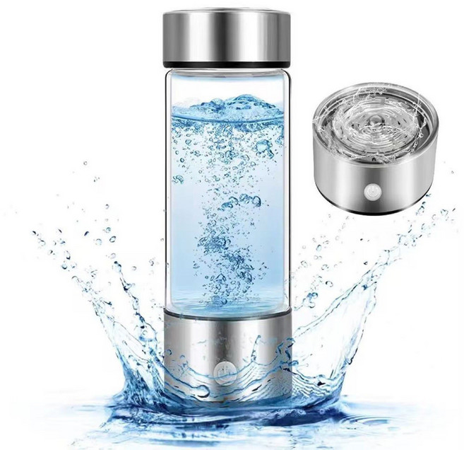 Mochae 수소컵 수소수 제조기 휴대용 수소수제조기 소형알칼리수 미네랄워터 순수 수소수 물병 제조기 420ml, 실버