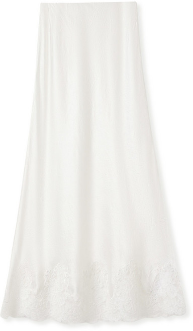 【重工珠繡】新中式套裝 兩件套 連衣裙 旗袍 禮服 國風女裝 醋酸蕾絲拼接 高端宴會 改良旗袍 日常通勤, 白色半裙