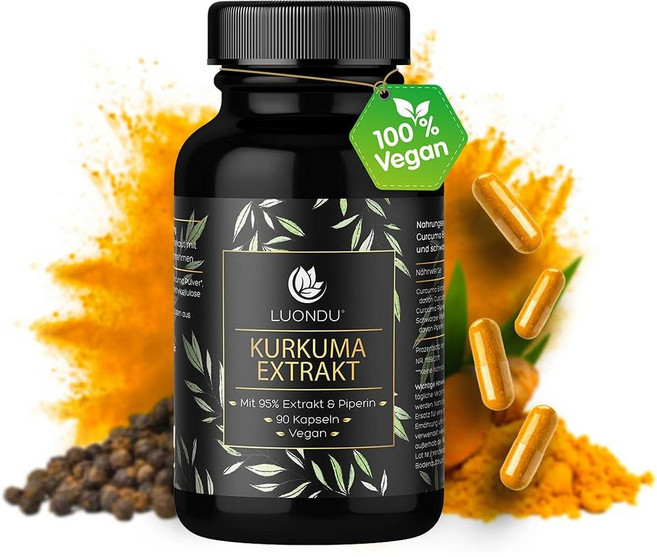 독일 루온두 Luondu Turmeric 터메릭 강황 추출물 10 000mg, 3개