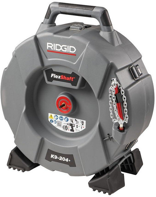 RIDGID 76198 플렉스샤프트 K9-204+ 배수 청소기 2인치에서 4인치 파이프용 전문가용 벽간 70인치 5/16인치 케이블 포함, 1개