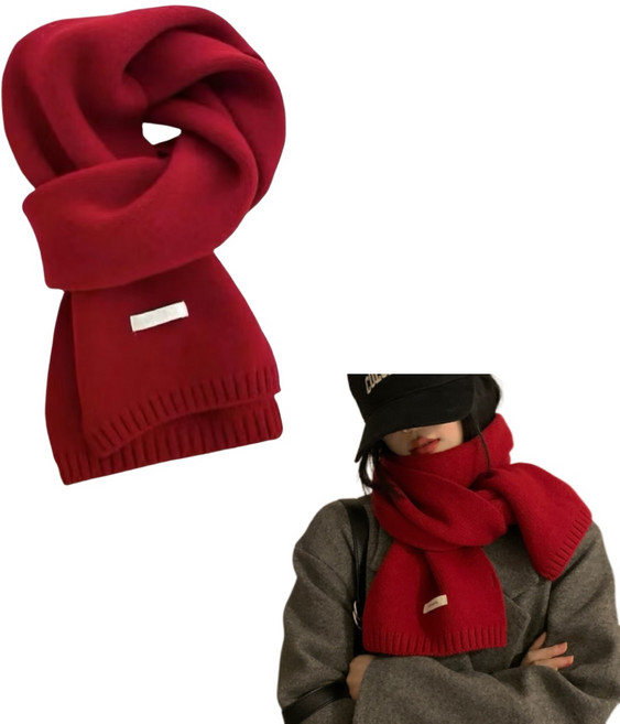 케이엠 따뜻한 겨울 니트 목도리 데일리 여자 패션 머플러