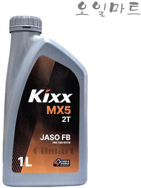 오일마트 GS 킥스 KIXX M 2T 2행정 1리터 오토바이 예초기 기계톱 엔진톱 엔진오일 제품명 변경 KIXX MX5 2T