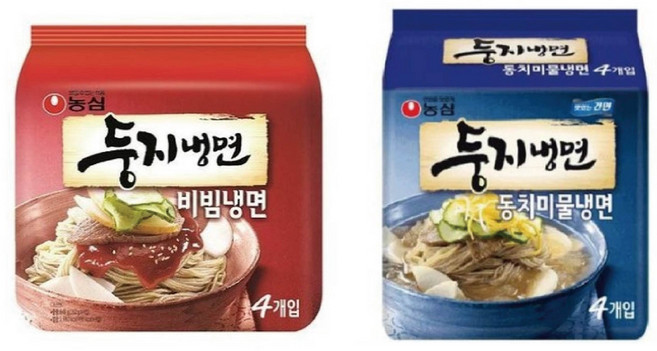 농심 둥지 물냉면 8봉 + 비빔냉면 8봉, 16개