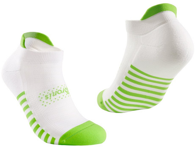 브로니스 무봉제 스포츠 러닝 스니커즈 양말, 03 네온스트라이프, 1개