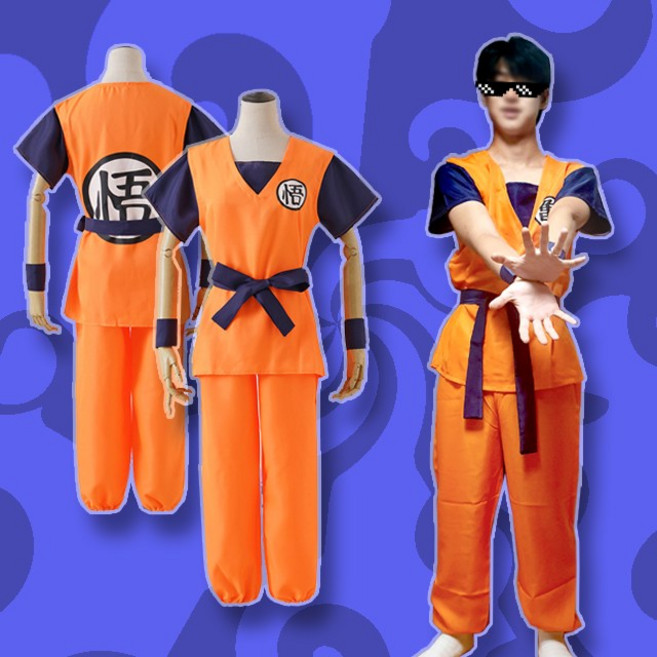 손오공 반티 옷 드래곤볼 의상 졸사 컨셉 졸업 사진 코스튬 옷 대여X 코스프레 학교 앨범