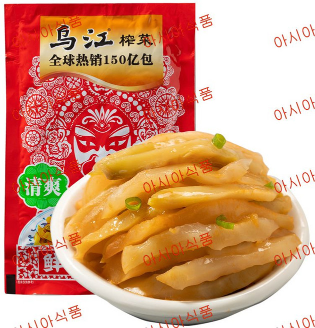 아시아식품 우쟝 칭솽 짜차이, 8개, 80g