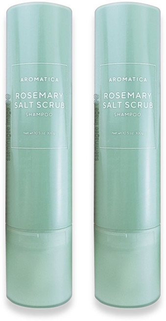 아로마티카 로즈마리 솔트 스크럽 샴푸 300g+ 파우치, 300g, 2개