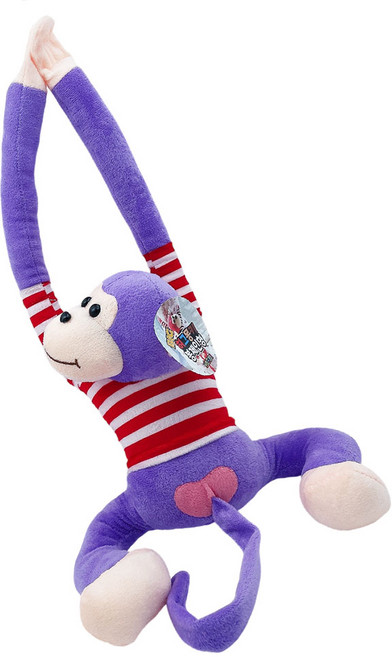 토이즈데이 소리나는 허그몽키 봉제 애착 인형 어린이 장난감 단체 선물, 1개, 퍼플, 90cm