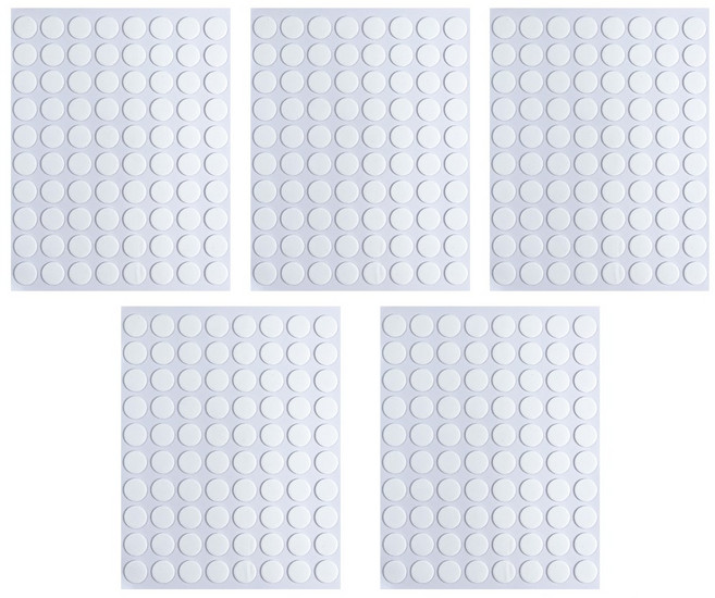 롤링페이퍼 원형 투명 아크릴 강력 접착 스티커, 400개, 원형(10mm)