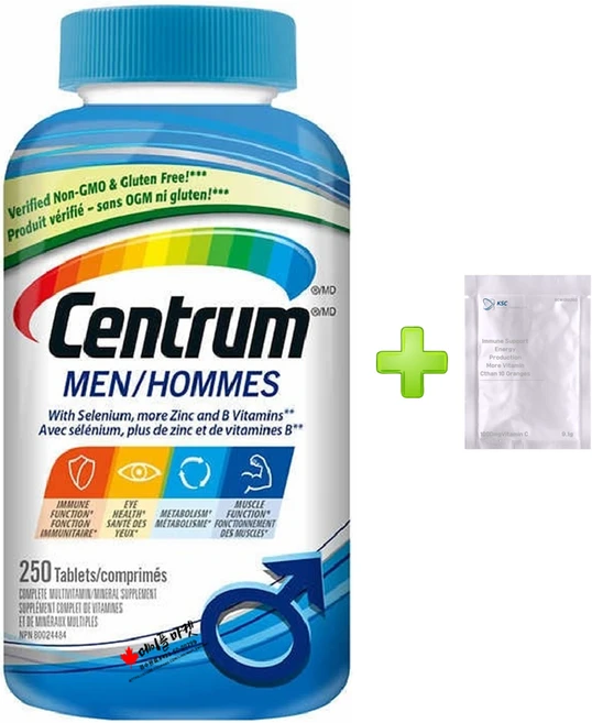 센트룸 실버 포맨 포우먼 실우먼 종합비타민 250정+정품증명서 캐나다 직배송, 단품, 1개, 250정 - 쿠팡