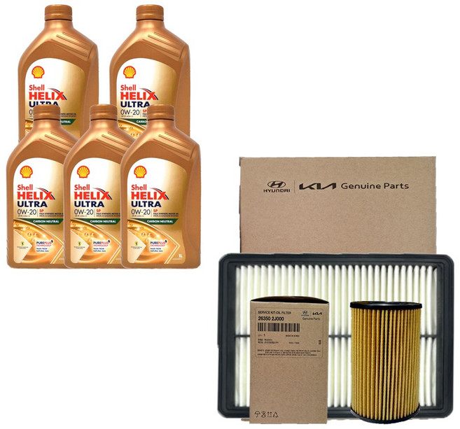 소나타DN8 2.0 LPI 쉘 힐릭스 0W20(5L)/SP 순정필터세트 2J000-L1000