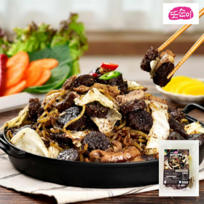 신림동또순이 백순대볶음2인분+순대곱창전골2인분, 1.35kg, 1개