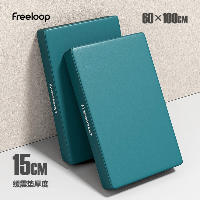 데드블럭 대형 헬스장 완충 쿠션 데드리프트 패드 헬스 밸런스패드 땅데드, 레이크 블루 (100x60x15) 한세트