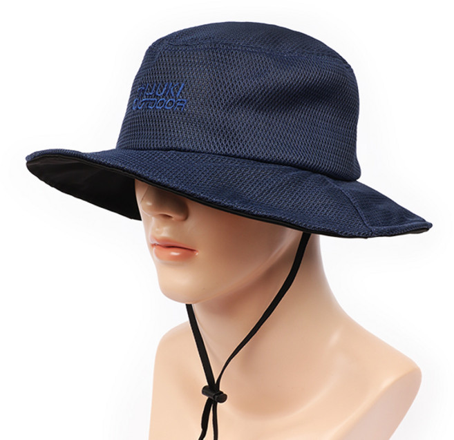 휴키 망사와이어 벙거지 챙와이어 망사벙거지모자 H1168, 네이비