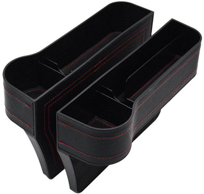 애플민트 다용도 사이드 포켓 멀티 운전석+조수석 차량용 틈새 수납함 세트, 3.블랙, 1세트