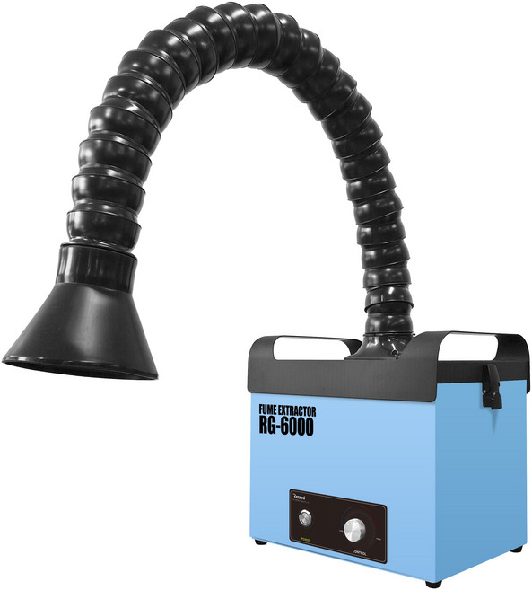 RG-6000 1구 이동식 국소배기장치 국내생산 ROHS획득 KC전자파인증 필터테스트진행 A/S가능, 1개, 기본호스100cm