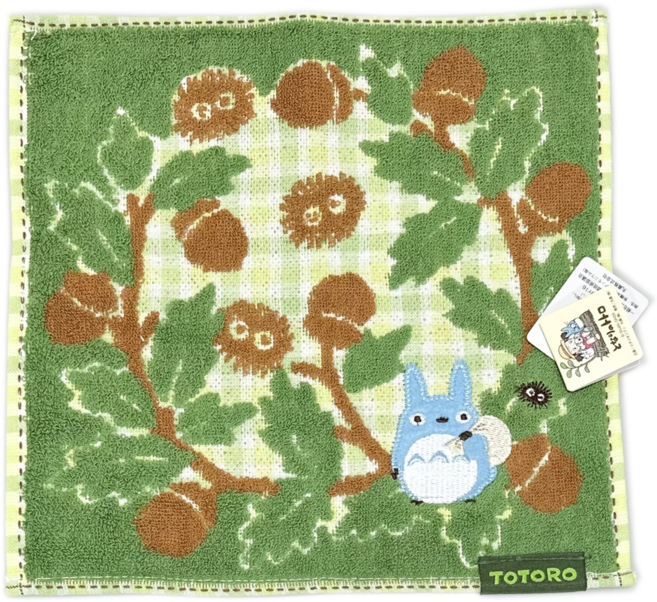 이웃집토토로 숲이좋아 3가지 쁘띠 타월 손수건 귀여운 순면 캐릭터 핸드타월 일본손수건 무료 고급손수건케이스
