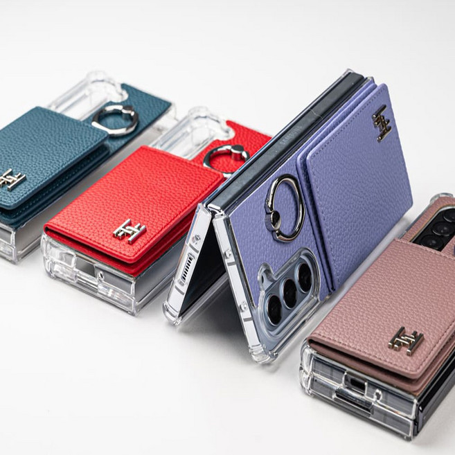 전기종 갤럭시Z폴드 포네 카드 4장 수납 포켓 지갑 핸드폰 휴대폰 케이스