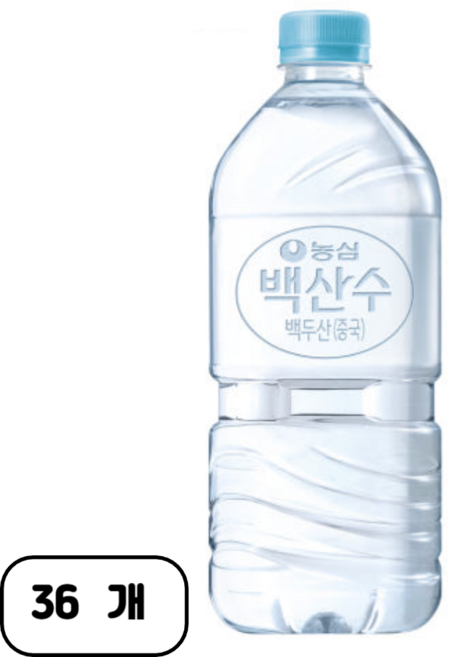 백산수 생수, 1L, 36개