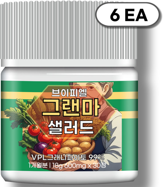 브이피엘 그랜마 샐러드 - vpl 그래니 파이토 99%, 6개, 30정