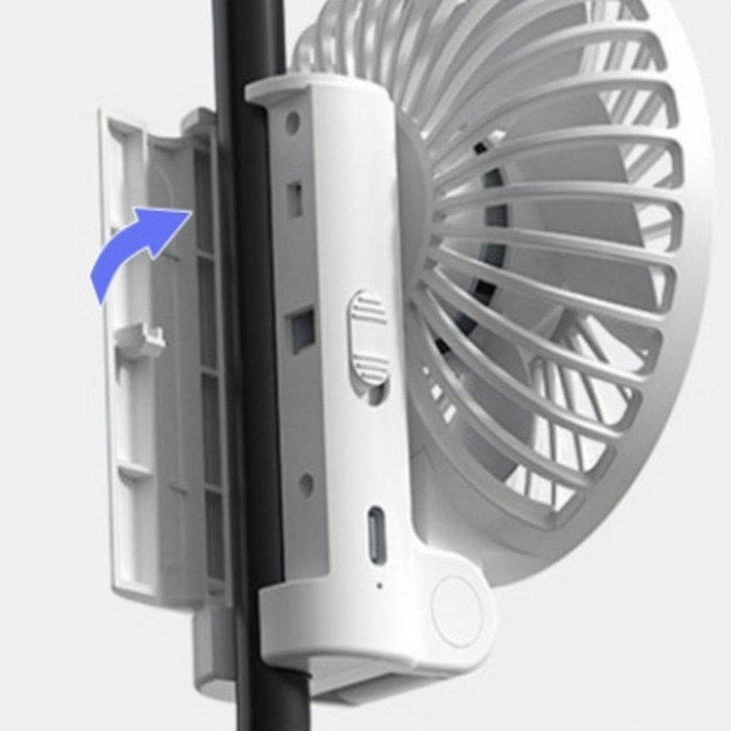 우산고정 휴대용 선풍기 우산고정선풍기, 우산고정 휴대용 선풍기 블랙