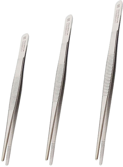 의료용 드레싱 핀셋 직 14cm + 16cm + 20cm 세트, 1개