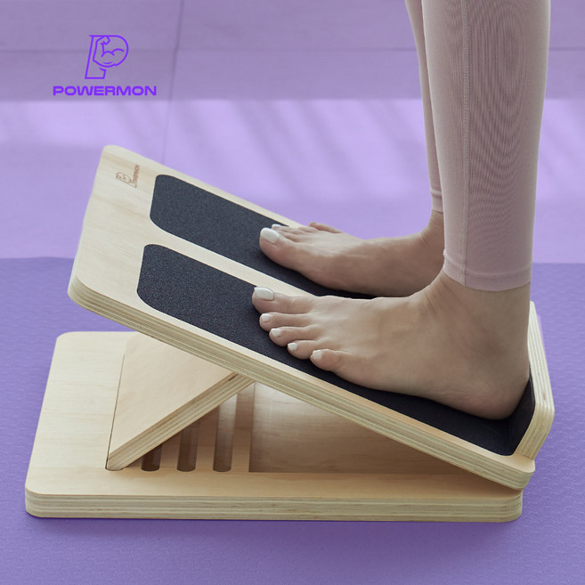 파워몬 종아리 스트레칭 보드 레그릴렉서 발목 아킬레스건 발 다리 운동 기구 발판