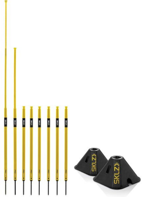 SKLZ 프로 트레이닝 민첩성 폴 + 유틸리티 웨이트 축구 세트, one option, 1개