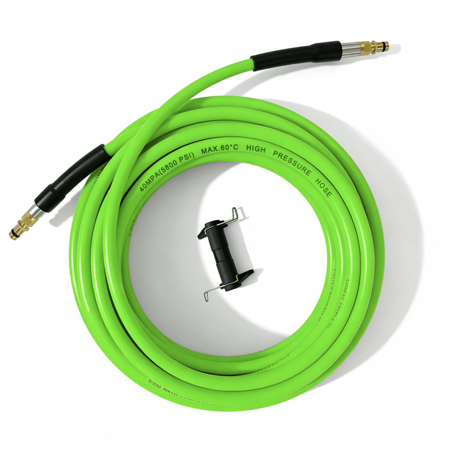 kroshine 고압세척기 호스 15M 연장용 고압호스 적용 카처 K2 K3 K4 K5 K7 퀵 커넥터 액세서리가있는, 1개