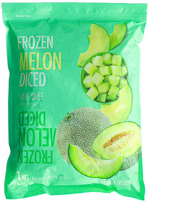 웰루츠 냉동 멜론 다이스, 1개, 1kg