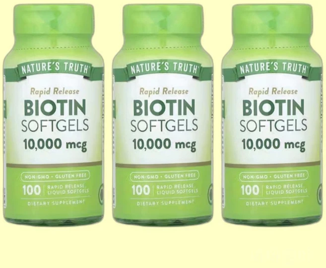 네이처스트루스 비오틴 10000mcg 100정 3병 바이오틴 비타민B7 H Biotin - 쿠팡