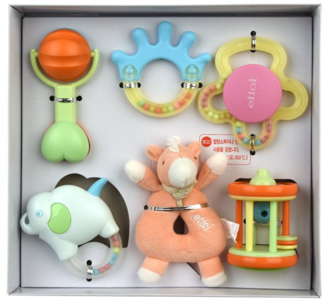 에뜨와 마리딸랑이(R) 치아발육기세트(07P083102), 멀티, 1개