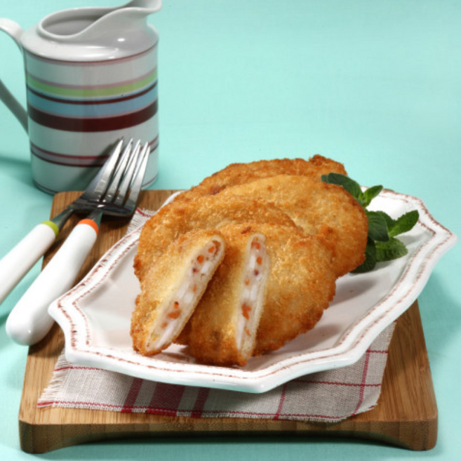 랜시 해물까스 1kg 생선 오징어 미니 돈가스 업소용 해물완자, 1개