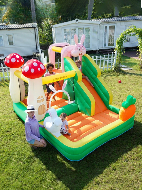 더류현 Airmyfun 야외에어 놀이터 실내대형 놀이터 에어미끄럼틀 에어캐슬 장난감 성, 1개, 72039 우주 놀이공원