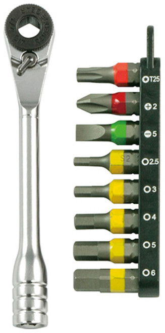 스마토 볼렌치 미니라쳇&비트세트 SM-RBS9S (9PCS), 1세트