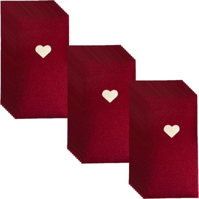 픽클리 현금봉투 용돈봉투 고급 돈봉투 예쁜 답례 감사 명절 축하 봉투, 30개, 레드 하트