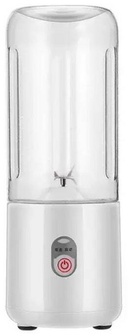 Zai Xiao 500Ml 휴대용 블렌더 6 블레이드 Usb 충전식 신선한 과일 주스 믹서 전기 쉐이크 컵 귀여운 스무디 아이스 C, white, 1개