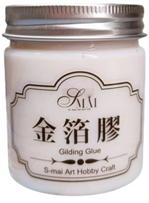 金箔∣ 高亮度卷金箔 仿金箔 金箔絲 彩箔碎片 金箔碎片 銅箔 卷銀箔∣麥手作, 1個, 水性MIT金箔膠