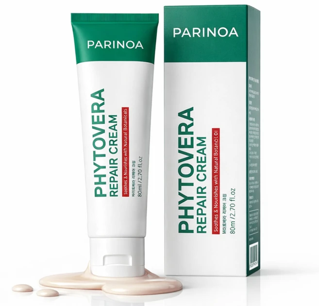 파리노아 파이토베라 리페어 크림 레이저 치료후 피부과 EGF PDRN 연어크림 파데프리 톤업 진정 보습 로션 미백 수분 크림 주름개선 올인원 영양 탄력크림 피부장벽 예민한피부 케어, 1개, 80ml - 쿠팡