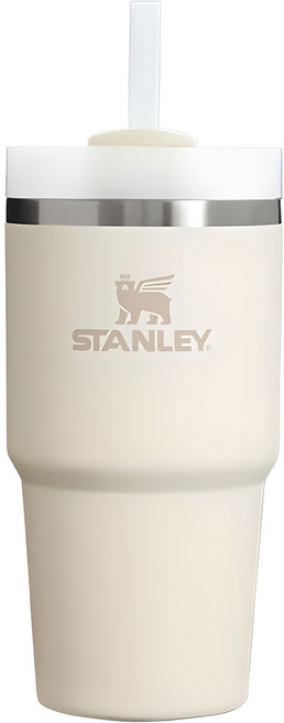 스탠리 퀜처 H2.0 플로우스테이트 텀블러, 크림 2.0, 591ml, 1개