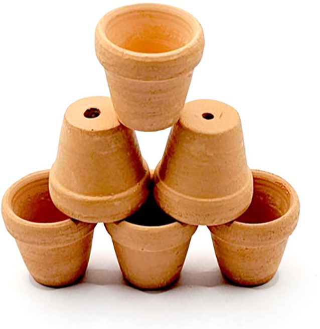수초 미니 황토 세라믹 토분 포트 화분 새우 치어 은신처 놀이터 소 사이즈 6개
