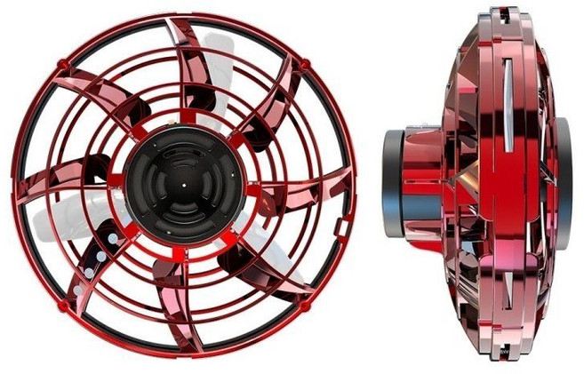 플라잉스피너 피젯 드론 비행 리턴 충전 부메랑, 레드, 1개